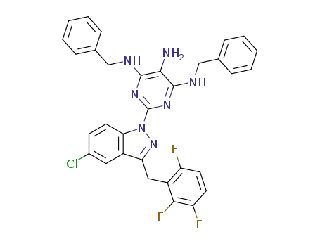 C<sub>32</sub>H<sub>25</sub>ClF<sub>3</sub>N<sub>7</sub>