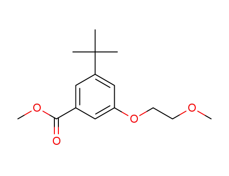 Molecular Structure of 1178585-33-5 (Methyl 3-tert-butyl-5-(2-methoxyethoxy)benzoate)