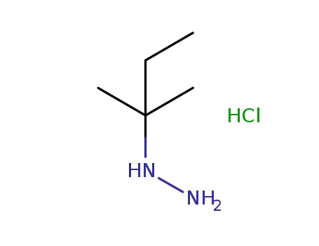 Molecular Structure of 25544-81-4 (tert-pentylhydrazine monohydrochloride)