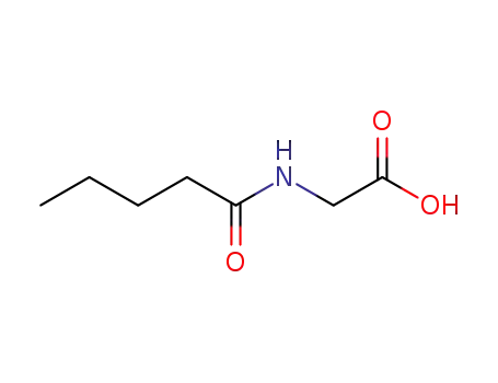 Molecular Structure of 24003-66-5 (N-(1-oxopentyl)-glycine)