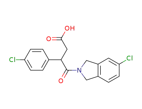 4-(5-chloro-2-isoindolinyl)-3-(4-chlorophenyl)-4-oxobutanoic acid