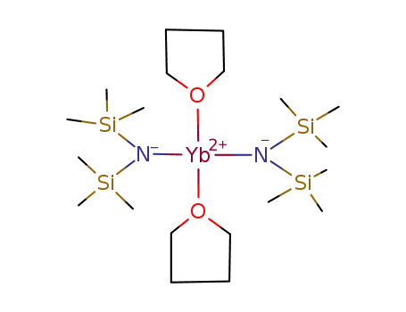 Molecular Structure of 154671-38-2 (bis[N,N-bistrimethylsilylamido]bis(tetrahydrofuran)ytterbium(II))