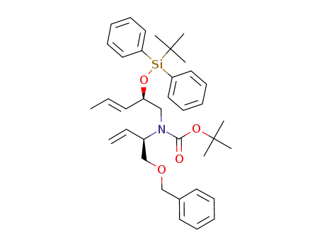 tert-butyl (R)-1-(benzyloxy)but-3-en-2-yl((R,E)-2-(tert-butyldiphenylsilyloxy)pent-3-enyl)carbamate