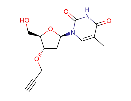 1-((2R,4S,5R)-5-(hydroxymethyl)-4-(prop-2-ynyloxy)tetrahydrofuran-2-yl)-5-methylpyrimidine-2,4(1H,3H)-dione