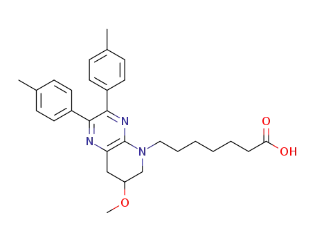 7-(7-Methoxy-2,3-di-p-tolyl-7,8-dihydropyrido[2,3-b]pyrazin-5(6H)-yl)heptanoic acid