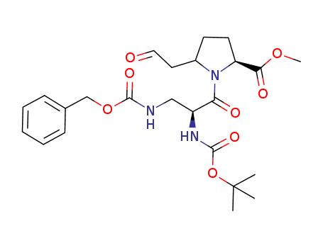 Methyl 3-{[(benzyloxy)carbonyl]amino}-N-{[(2-methyl-2-propanyl)ox y]carbonyl}-L-alanyl-5-(2-oxoethyl)-L-prolinate