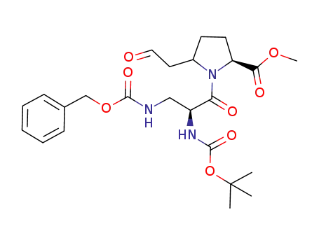 L-프롤린, N-[(1,1-디메틸에톡시)카르보닐]-3-[[(페닐메톡시)카르보닐]아미노]-L-알라닐-5-(2-옥소에틸)-, 메틸 에스테르