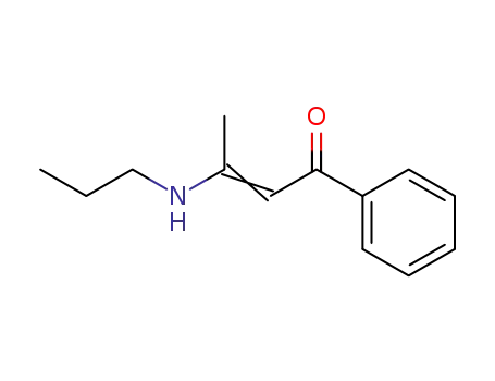 Molecular Structure of 83696-44-0 (2-Buten-1-one, 1-phenyl-3-(propylamino)-)