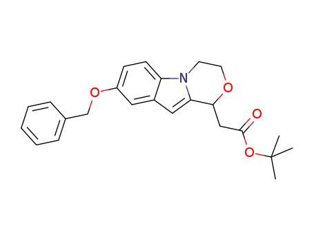 tert-butyl 2-(8-(benzyloxy)-3,4-dihydro-1H-[1,4]oxazino[4,3-a]indol-1-yl)acetate