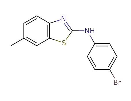 Molecular Structure of 85063-54-3 ((N-(4-bromophenyl)-6-methylbenzo[d]thiazol-2-amine))