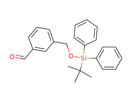 Molecular Structure of 110130-71-7 (Benzaldehyde, 3-[[[(1,1-dimethylethyl)diphenylsilyl]oxy]methyl]-)