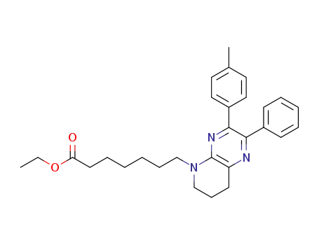 7-(2-phenyl-3-p-tolyl-7,8-dihydropyrido[2,3-b]pyrazin-5(6H)-yl)heptanoic acid ethyl ester