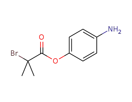 Molecular Structure of 255042-71-8 (Propanoic acid, 2-bromo-2-methyl-, 4-aminophenyl ester)