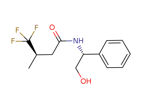 (R)-4,4,4-trifluoro-N-((R)-2-hydroxy-1-phenylethyl)-3-methylbutanamide