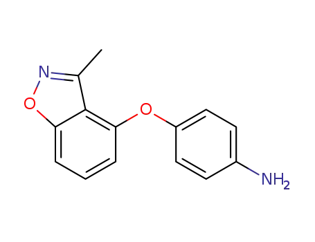 Molecular Structure of 1380697-21-1 (4-[(3-methyl-1,2-benzisoxazol-4-yl)oxy]aniline)