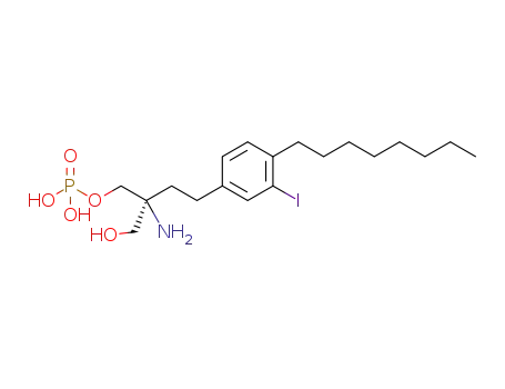phosphoric acid mono-[(S)-2-amino-2-hydroxymethyl-4-(3-iodo-4-octylphenyl)butyl] ester