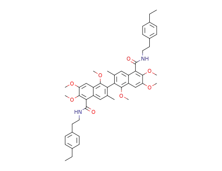 N<sub>5</sub>,N<sub>5</sub>'-bis(4-ethylphenethyl)-1,1',6,6',7,7'-hexamethoxy-3,3'-dimethyl-2,2'-binaphthyl-5,5'-dicarboxamide