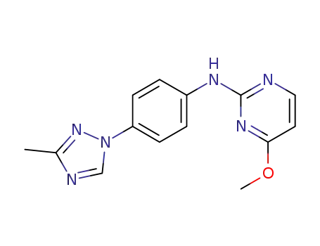 4-methoxy-N-(4-(3-methyl-1H-1,2,4-triazol-1-yl)phenyl)pyrimidin-2-amine