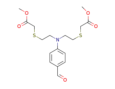 HCOC<sub>6</sub>H<sub>4</sub>N(CH<sub>2</sub>CH<sub>2</sub>SCH<sub>2</sub>COOCH<sub>3</sub>)2