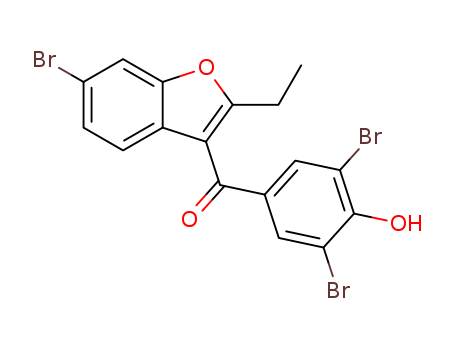 6-bromo-2-ethyl-3-(3,5-dibromo-4-hydroxybenzoyl)benzofuran