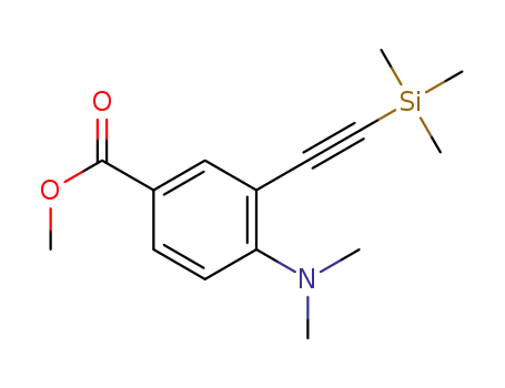 methyl 4-(dimethylamino)-3-((trimethylsilyl)ethynyl)benzoate