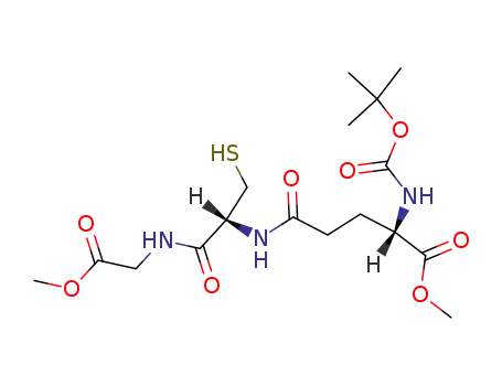 Molecular Structure of 120033-58-1 (N-tert-Butyloxycarbonyl Glutathione DiMethyl Diester)