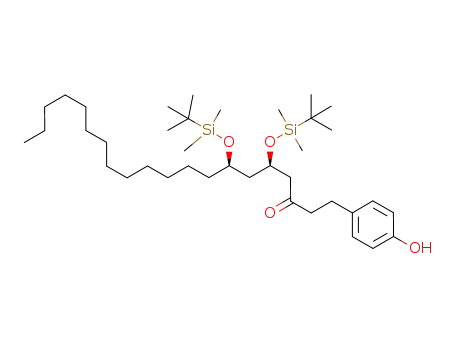 (5R,7R)-5,7-bis{[(tert-butyl)(dimethyl)silyl]oxy}-1-(4-hydroxyphenyl)icosan-3-one