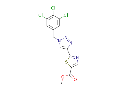 Methyl 2-[1-(3,4,5-trichlorobenzyl)-1H-1,2,3-triazol-4-yl]-1,3-thiazole-5-carboxylate