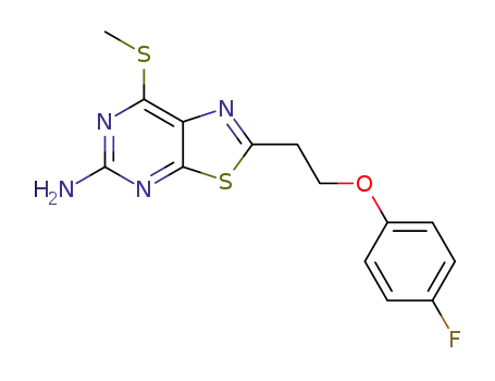 2-(2-(4-fluorophenoxy)ethyl)-7-(methylthio)thiazolo[5,4-d]-pyrimidin-5-amine