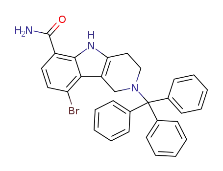 9-bromo-2-trityl-2,3,4,5-tetrahydro-1H-pyrido[4,3-b]indole-6-carboxamide