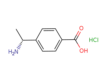 Molecular Structure of 1134776-39-8 ((R)-4-(1-aminoethyl)benzoic acid (Hydrochloride))