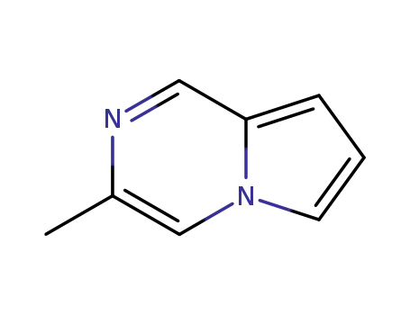 Molecular Structure of 64608-61-3 (Pyrrolo[1,2-a]pyrazine, 3-methyl- (9CI))
