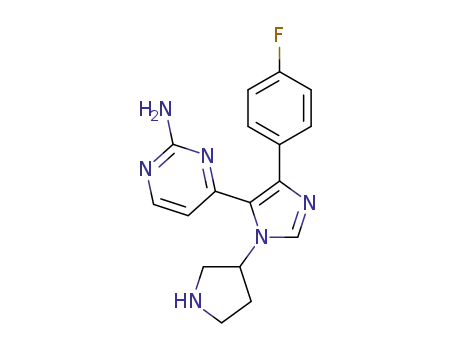 4-[4-(4-fluorophenyl)-1-pyrrolidin-3-yl-1H-imidazol-5-yl]pyrimidin-2-amine