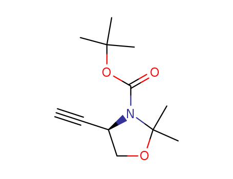 (R)-TERT-BUTYL 4-ETHYNYL-2,2-DIMETHYLOXAZOLIDINE-3-CARBOXYLATE  CAS NO.162107-48-4
