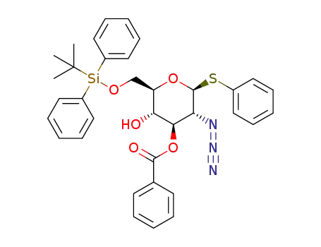 phenyl 2-azido-2-deoxy-3-O-benzoyl-6-O-tert-butyldiphenylsilyl-1-thio-β-D-glucopyranoside