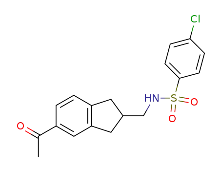 <i>N</i>-(5-acetyl-indan-2-ylmethyl)-4-chloro-benzenesulfonamide