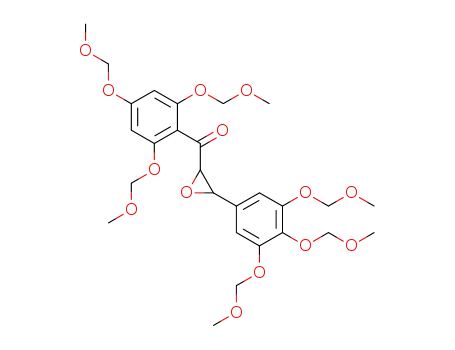 (2,4,6-tris(methoxymethoxy)phenyl)(3-(3,4,5-tris(methoxymethoxy)phenyl)oxiran-2-yl)methanone