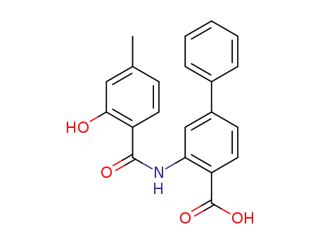 2-(2-hydroxy-4-methylbenzamido)-4-phenylbenzoic acid