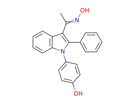 1-(1-(4-hydroxyphenyl)-2-phenyl-1H-indol-3-yl)ethanone oxime