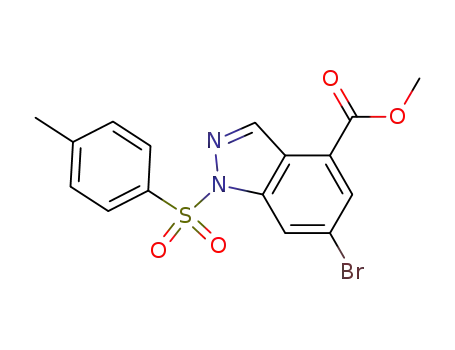 1H-Indazole-4-carboxylic acid, 6-bromo-1-[(4-methylphenyl)sulfonyl]-, methyl ester