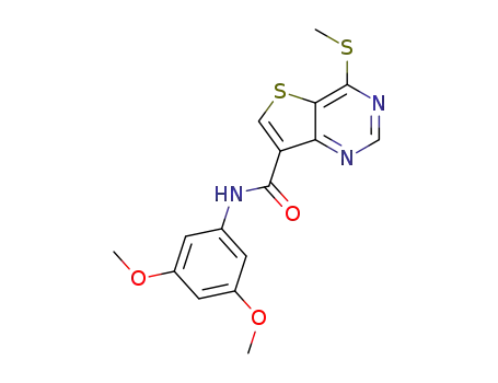 N-(3,5-dimethoxyphenyl)-4-(methylthio)thieno[3,2-d]pyrimidine-7-carboxamide