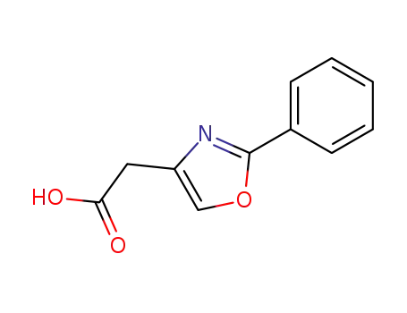 Molecular Structure of 22086-89-1 ((2-PHENYL-1,3-OXAZOL-4-YL)ACETIC ACID)