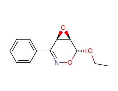 Molecular Structure of 244140-55-4 (3,7-Dioxa-4-azabicyclo[4.1.0]hept-4-ene,2-ethoxy-5-phenyl-,(1R,2R,6R)-rel-(9CI))