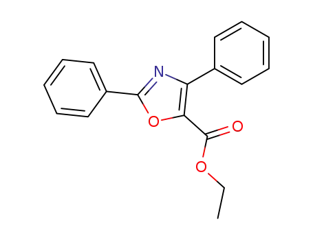 Molecular Structure of 93729-30-7 (Ethyl 2,4-diphenyloxazole-5-carboxylate)