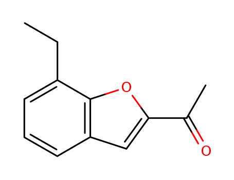Molecular Structure of 59664-03-8 (2-Acetyl-7-ethylbenzofuran)