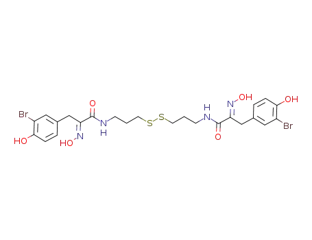 (2E,2'E)-N,N-[2,2'-disulfanediylbis(propane-3,1-diyl)]bis[3-(3-bromo-4-hydroxyphenyl)-2-(hydroxyimino)propanamide]