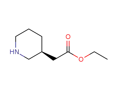 Molecular Structure of 188883-58-1 ((S)-PIPERIDIN-3-YL-ACETIC ACID ETHYL ESTER)
