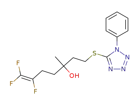 6,7,7-trifluoro-3-methyl-1-[(1-phenyl-1H-tetrazol-5-yl)thio]-6-hepten-3-ol