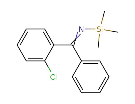 Molecular Structure of 17599-40-5 (2-Chlor-N-trimethylsilyl-benzophenon-imin)