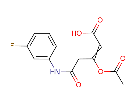 3-acetoxy-5-(3-fluoroanilino)-5-oxo-pent-2-enoic acid